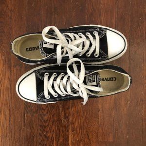 WOMENS SIZE 8 PLATFORM CLASSIC BLACK CONVERSE